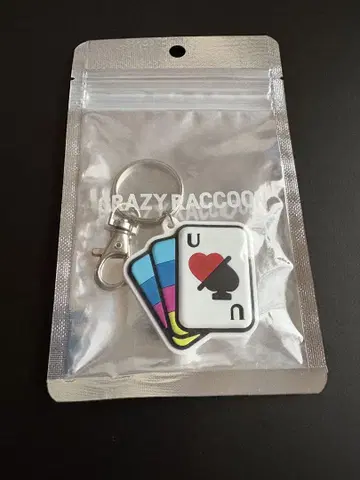 Crazy Raccoon 우루카 러버 키체인
