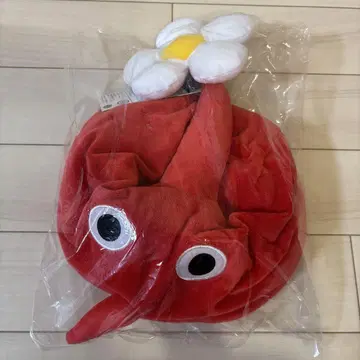 새상품 택 포함 피크민 코스프레 모자 빨간색 피크민