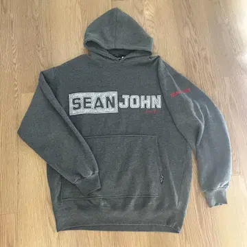 Sean John 그레이 후드 부착 후드티 XL