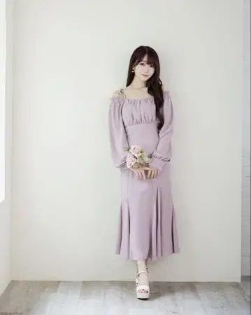 rosemuse 2way off-shoulder dress pink