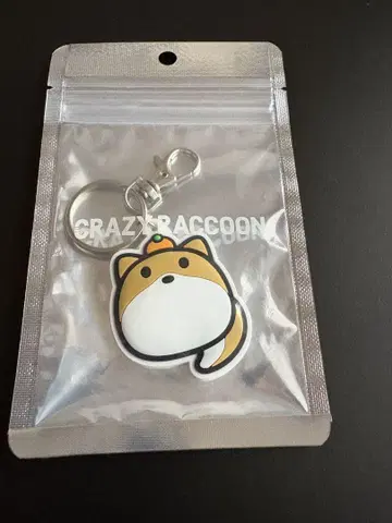Crazy Raccoon kinako 러버 키체인
