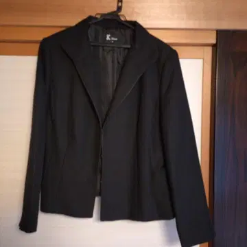 Krone 노카라 자켓 블랙 17BR