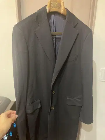 BEAMS F 네이비 체스터 코트 46