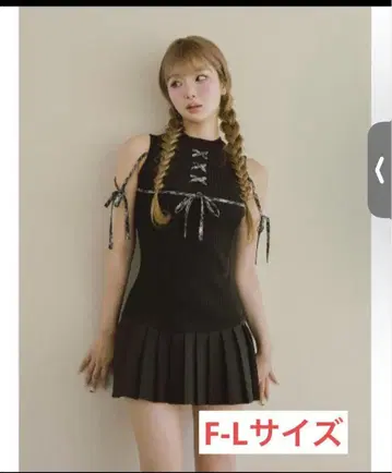 다리치 Darich 도킹 레이스업 미니 원피스 블랙 F-L
