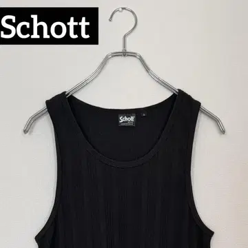구제 의류 Schott 샷 블랙 탱크탑 XL