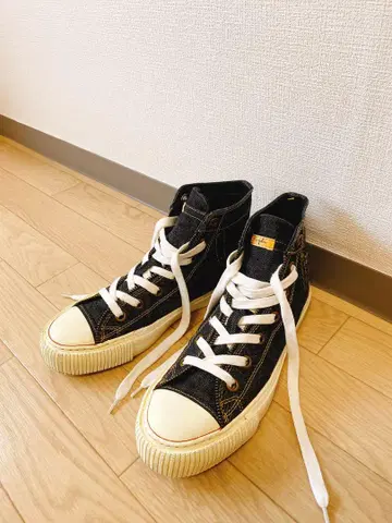 BIG JOHN x CEDAR CREST 데님 하이컷 신발 25.0cm
