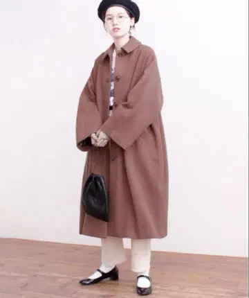 Fig London 에어리얼 파일 Phebe 코트 울 코트
