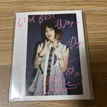 [ 초레어 ] LiSA 폴라로이드 친필 사인 Best Way