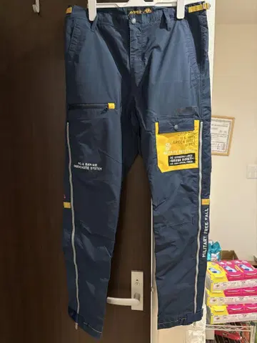 AVIREX REMODEL SIDE ZIP PANTS XL