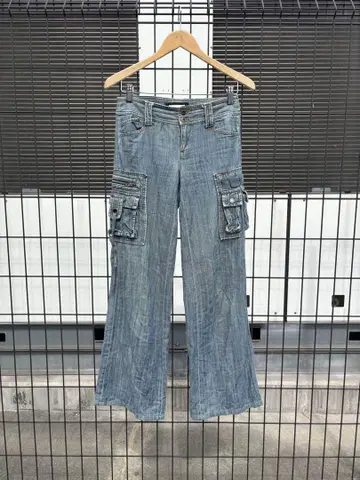 fragilJEANS 카고 플레어 데님 팬츠 grunge