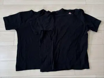 Hanes BEEFY 블랙 무지 티셔츠 3장 세트