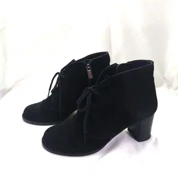 REGAL 스웨이드 하이힐 신발 블랙 22.5cm