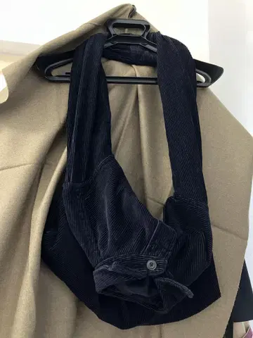 코듀로이 셔츠 리메이크 백