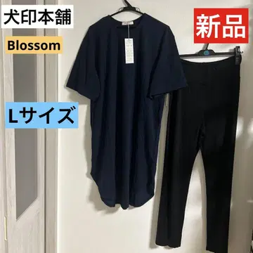 이누지루시 Blossom 티셔츠&팬츠 룸웨어 파자마 L 사이즈 새상품