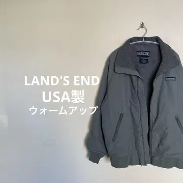 LAND'SEND 미국제 웜업 자켓 카키 플리스