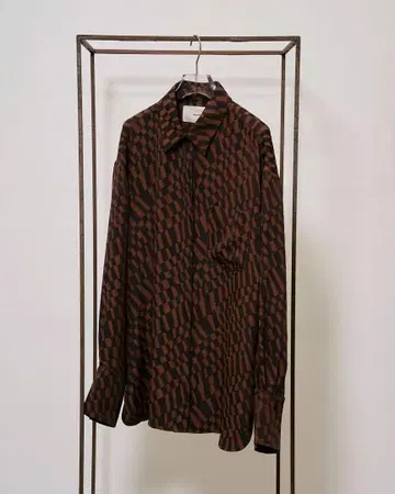Geometric Over Shirts 초코 F