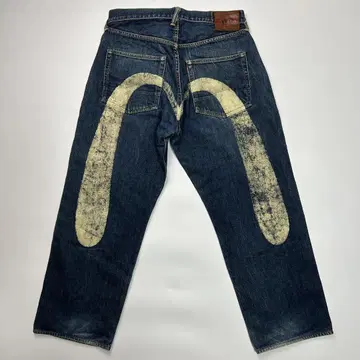 EVISU 데님 대흑 화이트 35 x 35 No.2 2001