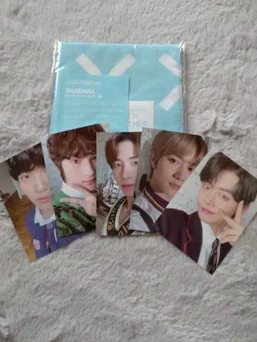 TOMORROW X TOGETHER 반다나 포토 카드 5장 세트