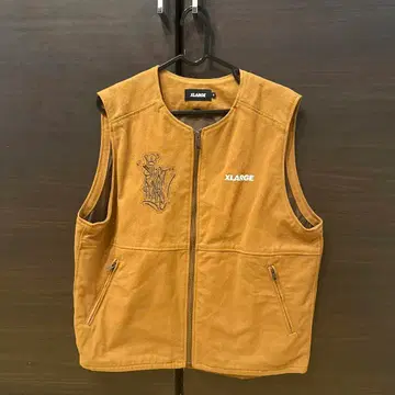 XLARGE 브라운 베스트 M 사이즈