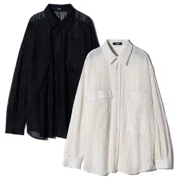 [ 레어 ] glamb 4 XL Lace Shirts 화이트