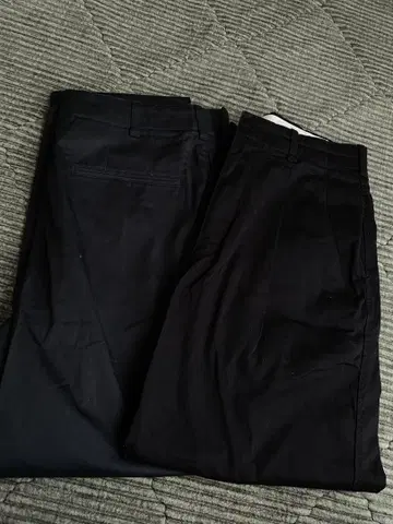 UNIQLO U 와이드 핏 턱 테이퍼드 팬츠 73cm