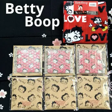 BettyBoop 워시 타월과 흡수 코스터 쇼와 레트로 미사용 미개봉