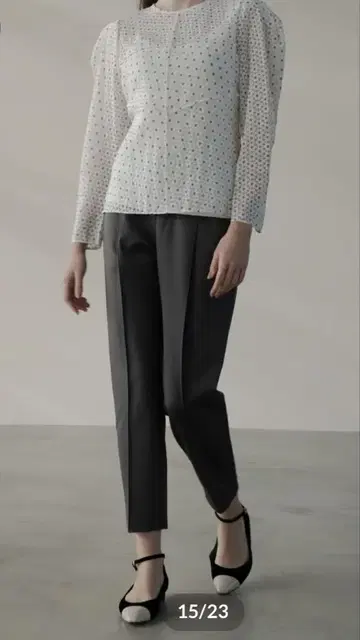 ohga MASHUMALO PANTS 보통 기장 그레이 S 사이즈