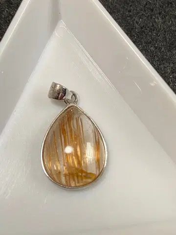 루틸 쿼츠 실버 펜던트 탑