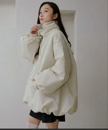 [ apres jour clair ] 벌룬 충전솜 아우터