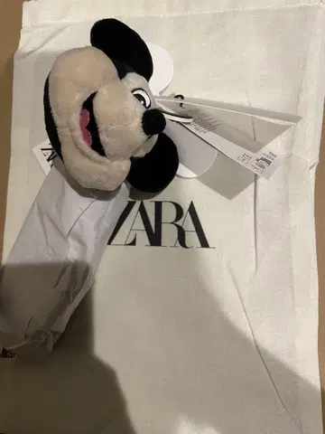 택 포함 새상품 ZARA 멀티 참 키링 미키마우스 블루 색상
