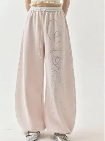 PELLICULE stone-deco sweat pants 페리큐어