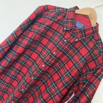 Pendleton 울 플란넬 셔츠 레드 체크
