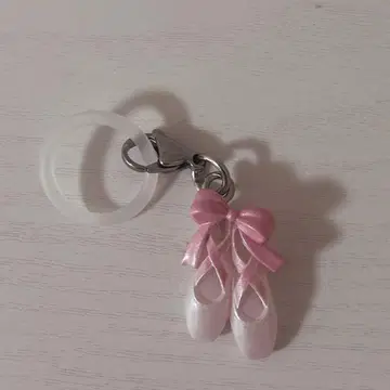 발레 모티브 표시 액세서리 가챠 토슈즈 핑크