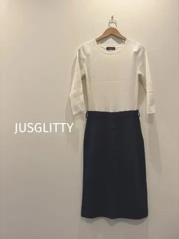 JUSGLITTY 저스길리티 도킹 니트 원피스 2