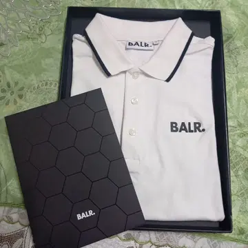 BALR. 화이트 피케 셔츠 기프트 박스 포함
