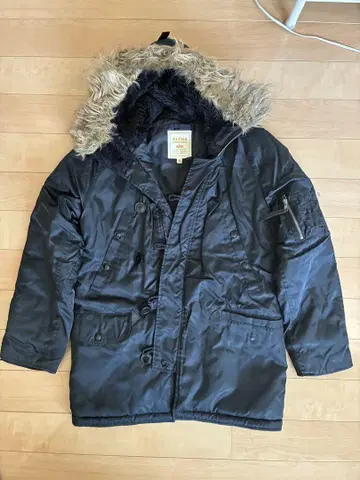 ALPHA INDUSTRIES 밀리터리 자켓 M 블랙
