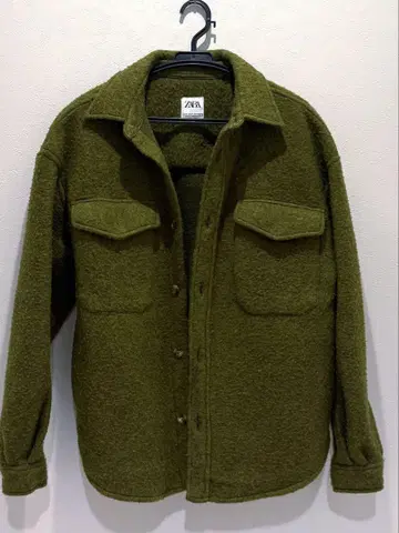 ZARA 올리브 그린 셔츠 자켓