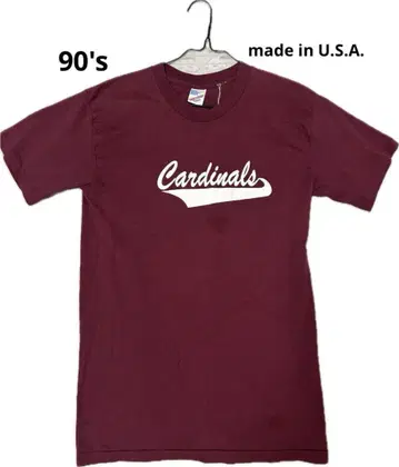 90년대 made in U.S.A. Cardinals T셔츠 M사이즈