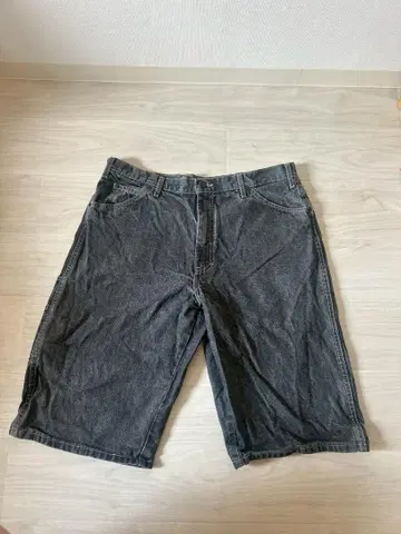 Dickies 블랙 계열 카고 숏팬츠 데님 오버 사이즈