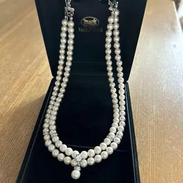 도쿄 이긴 TOKYOIGIN 2단 펄 목걸이