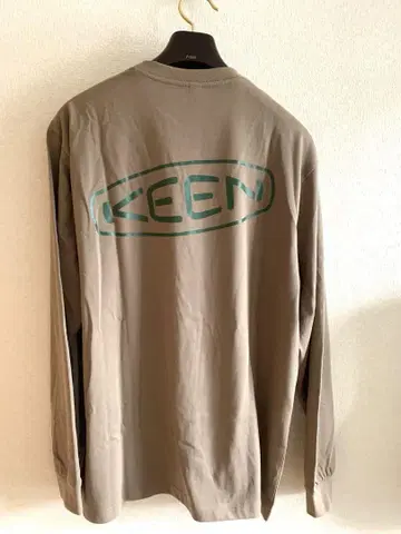 KEEN 긴팔 티셔츠 롱 T 베이지 브라운