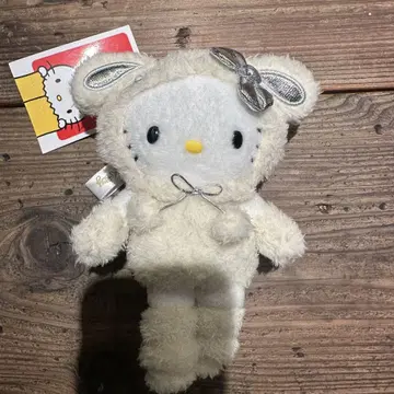 Hello kitty전 교토 화이트 토끼 마스코트 미사용 새상품