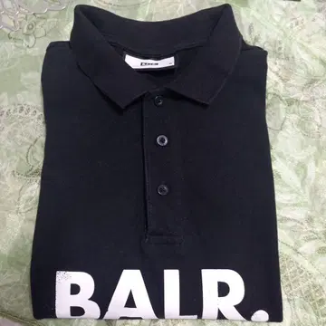 BALR. 블랙 반팔 피케 셔츠