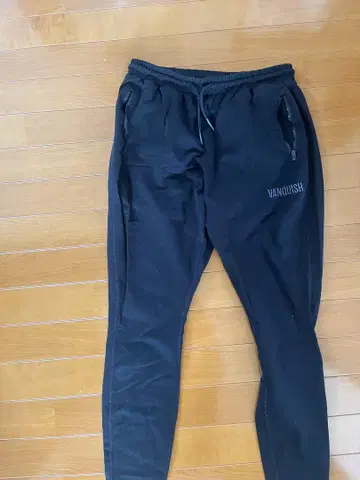 VANQUISH 블랙 조거 팬츠 M