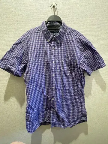 TOMMY HILFIGER 퍼플 계열 체크 셔츠 XL