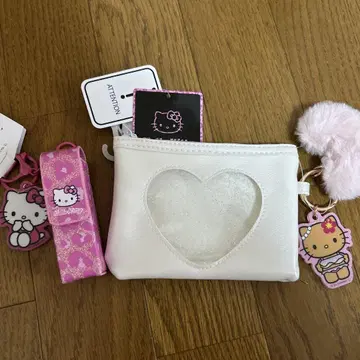 헬로키티 파우치 립 케이스 참 2개 갸루