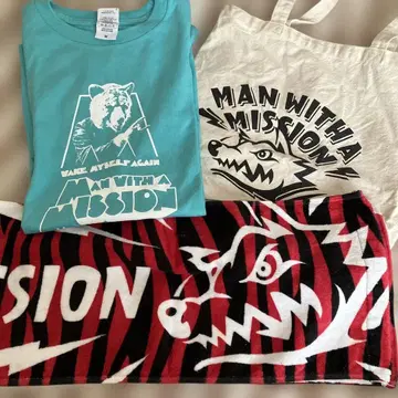 MAN WITH A MISSION 라이브 굿즈 3점