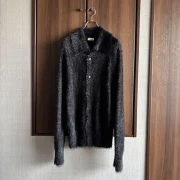 dries van noten 23aw 샤기 모헤어 가디건