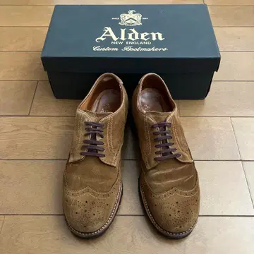 Alden 스너프 스웨이드 6 1/2 D 알든