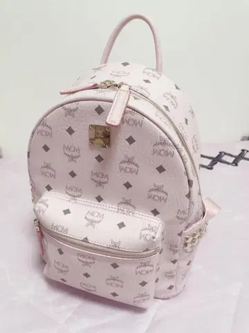 MCM 백팩 파우더 핑크 S 사이즈 스몰 양산형 지뢰계